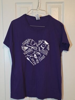 Gildan Purple Short-Sleeve Baking Graphic Tee
